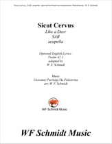Sicut Cervus SAB choral sheet music cover